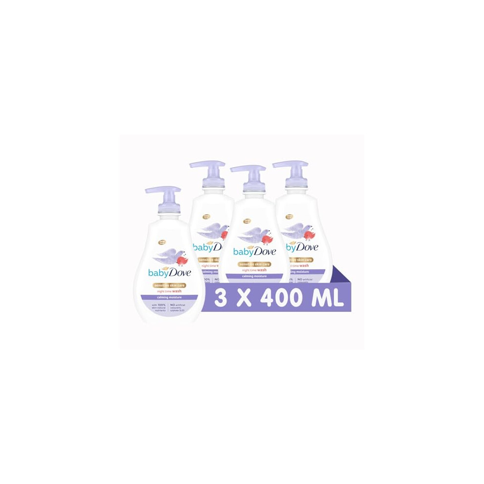 Baby Dove Calming Moisture Head to Toe Wash – Gentle 400 ml (Pack of 3) - Image 3