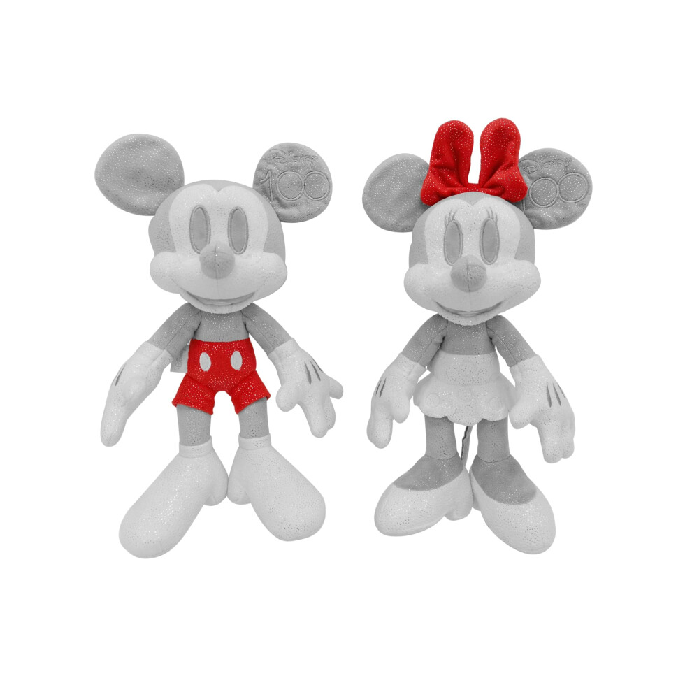 6315870125 Disney Mickey & Minnie Mouse 100 Years Collector Set Future, 33 cm Plush, Limited Collector'S Edition, Gift Box, Amazon Exclusive,