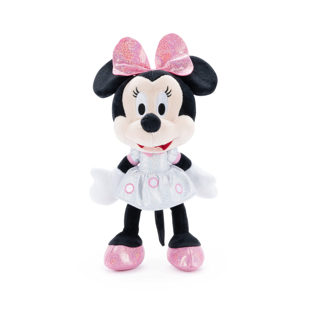 Sparkly Minnie Mouse 25 cm plush celebrating 100 Years of Disney, Pink