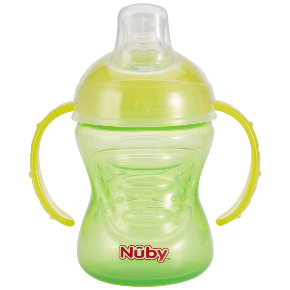 NÃ»by - Leak-Proof no-Spill Drinking Cup - Green - 240 ml - 6 Months