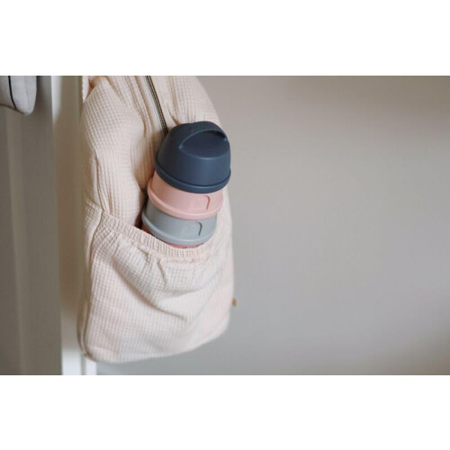 BEABA Boîte doseuse BEABA - 4 compartiments - mineral grey/pink 2