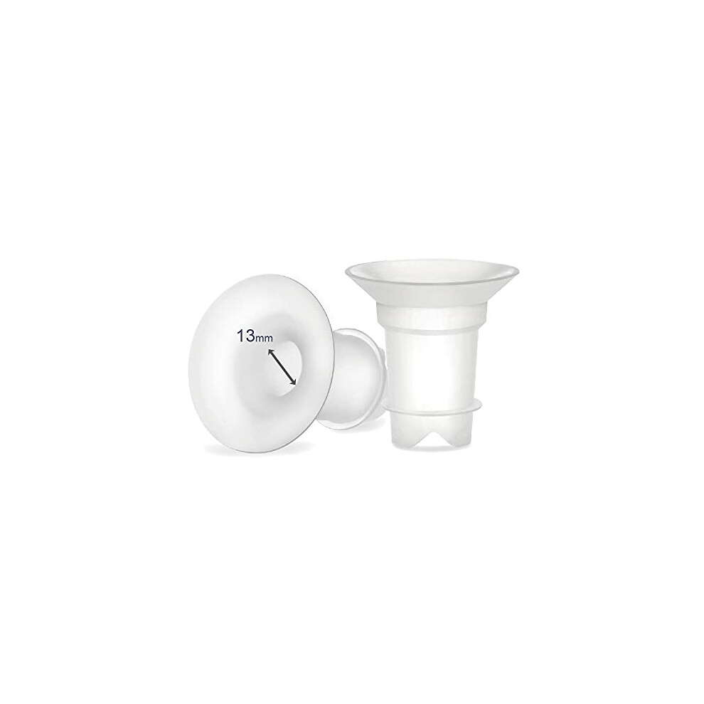 Flange Inserts 13 Mm For Medela And Spectra 24 Mm Shields/Flanges. Use With Medela Freestyle And Sonata To Reduce Nipple Tunnel Down To 13 Mm; Also Maymom