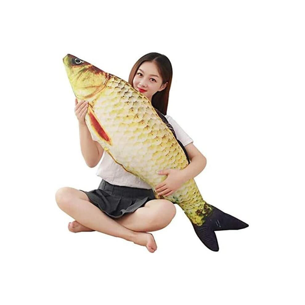 80cm Stuffed Animal Fish Plush Pillow,Cute Soft Pillow Carp Plush Toy Gifts Anime Fish Kawaii Plush Soft Pillow,Carp Plush Cushion Pillow Throw Pillow