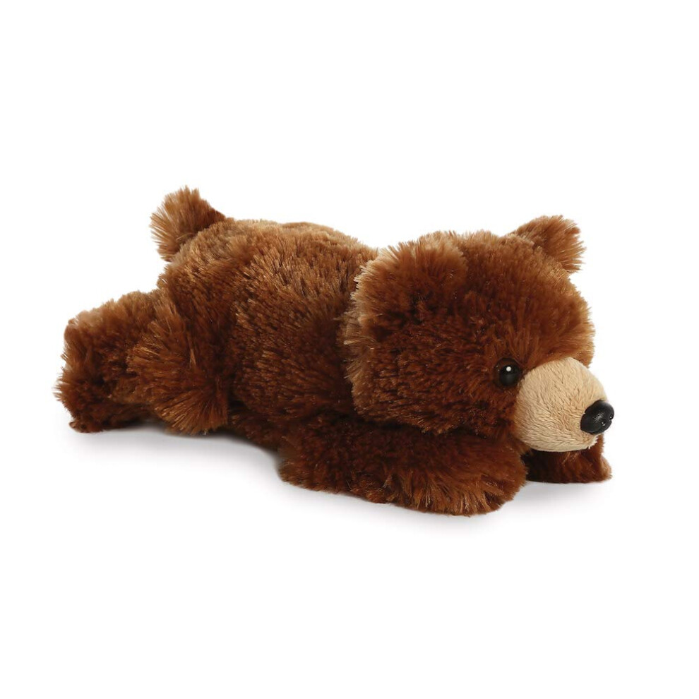 Aurora, 31740, Mini Flopsie Grizzly Bear, 8In, Soft Toy, Brown