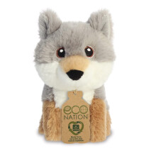 Aurora, 35077, Eco Nation Mini Wolf, 5In, Soft Toy, Multi-Coloured - Plush Soft Toy