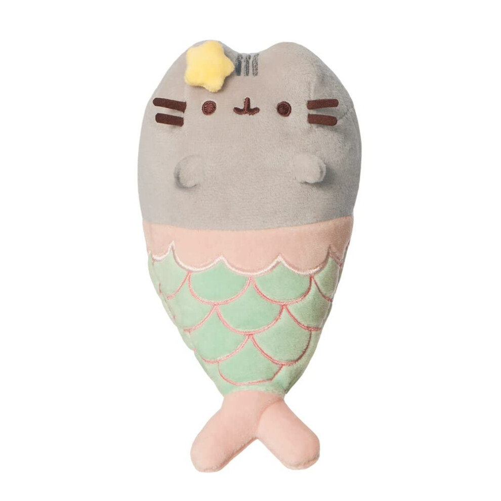 Aurora World Cat, 61517, Mermaid Pusheen, Eco-Friendly Soft Toy, Pink & Aqua, Small