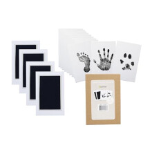 Clean-Touch Ink Pad 4-Pack, Baby Handprint or Footprint Clean-Touch Inkless Ink Pad Kit, Ink Pad for Cat or Dog Pawprints, Baby and Pet Keepsake Ink