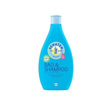 Baby Bath Additive and Shampoo 2-in-1 Wash Gel for Skin Hair 400 ml Blue 400 ml