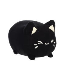 Aurora, 14272, Tasty Peach Black Sesame Meowchi, 7In, Eco-friendly soft toy - Plush Soft Toy