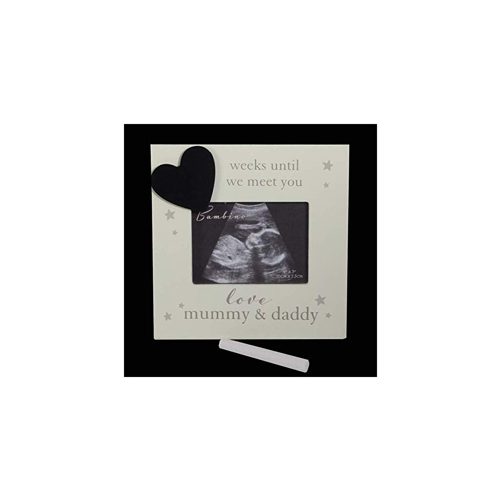 'Week's Until We Meet You Love Mummy & Daddy' Baby's Scan Photo Frame 1392 Widdle Celebrations