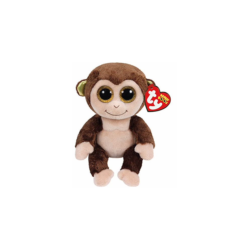 Audrey Monkey Beanie Boos Regular, Beanie Baby Soft Plush Toy, Collectible Cuddly Stuffed Teddy