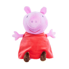 109261009 Pig Plüsch mit, 25cm Plush Peppa with Sound, 25 cm, Red