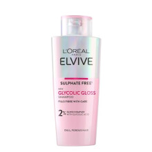 Elvive Glycolic Gloss Shampoo, With Gloss Complex and Glycolic Acid, Fills and Seals Hair Fibres, For Long-lasting, Smooth and Shiny Hair, Sulphate
