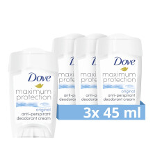 Maximum Protection Original Clean Anti-perspirant Cream Stick with ¼ moisturising cream our most effective deodorant 3x 45 ml
