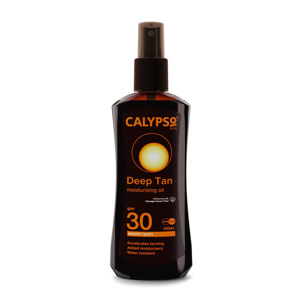 Deep Tanning Monoi Tahiti Oil Spray with SPF30, 200 ml, CALT30MON