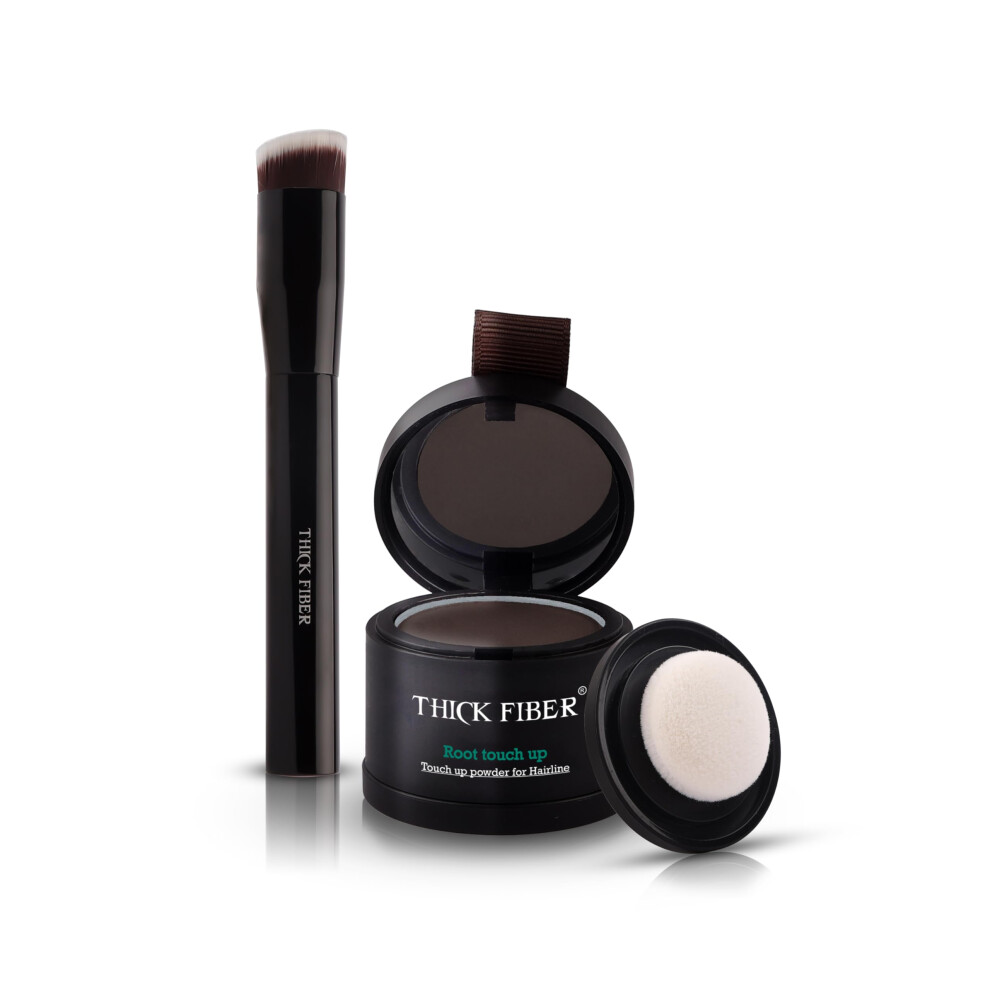 Root Touch Up Powder, Root Cover Up Hairline Powder for Thin Hair - Water & Sweat Resistant Hair Loss Concealer Set with Hair Powder for Thinning Hair