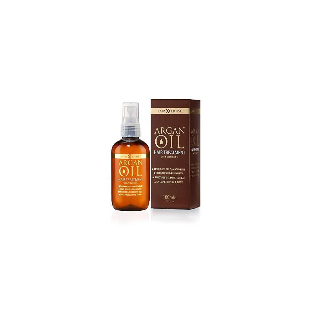Hair Xpertise Moroccan Argan Oil- Treatment For Damaged Hair | Nourishes And Moisturises Dry Hair | Repairs, Smoothes And Brings Life To Your Hair! - For All Hair