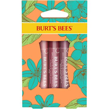 Lip Colour Gift Set, 3 Lip Shimmers in Peony, Rhubarb and Fig Shades, Petal Kisses, 3 x 2.6 g