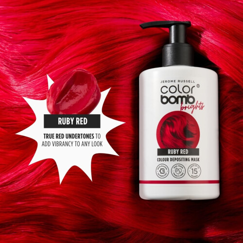 Color Bomb Brights – Ruby Red Colour Depositing Conditioning Mask, 300ml 2