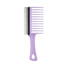 | Wide Tooth Comb for 3C to 4C Hair | Long Teeth Detangles & Reduces Shed Hair | Short Teeth for Deeper Detangle & Helps Removes Shed Hair | Lilac &