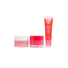 W7 Sweet Dreams Lip Care Trio - Set da 3 pezzi - Maschera labbra notturna, balsamo labbra e scrub labbra - Fragola
