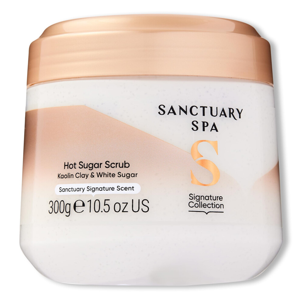 Sanctuary Spa Spa Hot Sugar Scrub, No Mineral Oil, Cruelty Free And Vegan Sugar Body Exfoliator, 300 Ml