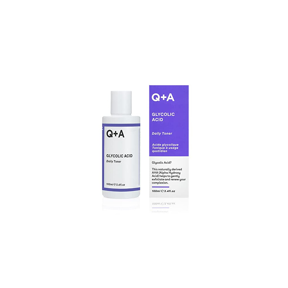 Q+A Glycolic Toner 100ml - Rejuvenates & Exfoliates - Face the Future - Image 3