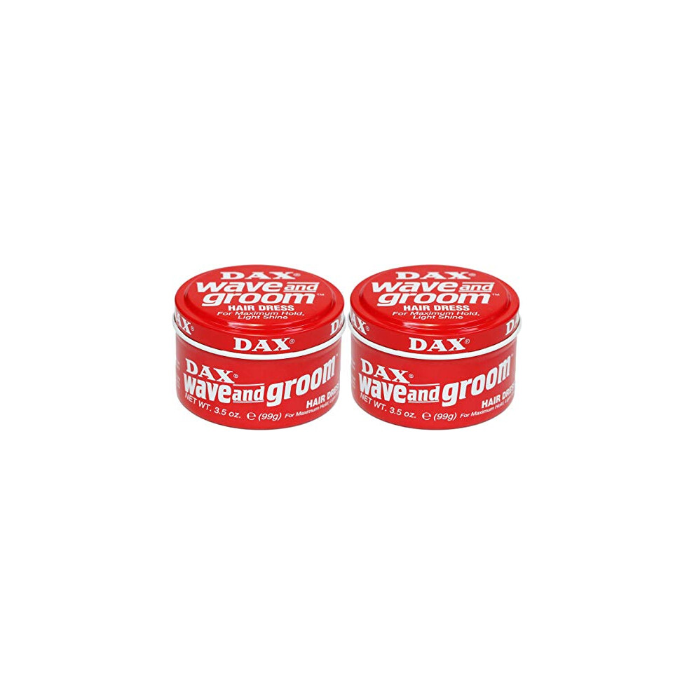 WAX Wave and Groom, professional styling wax, pack of 2 (2x 3.5oz)