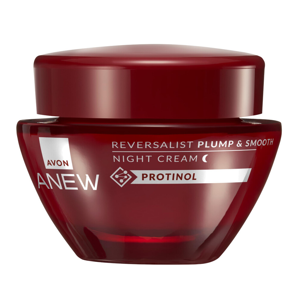 Anew Reversalist Plump & Smooth Night Cream 50ml, Designed to Plump Skin, Reduce Fine Lines and Wrinkles, Noticeably Smoother Skin, Cruelty Free