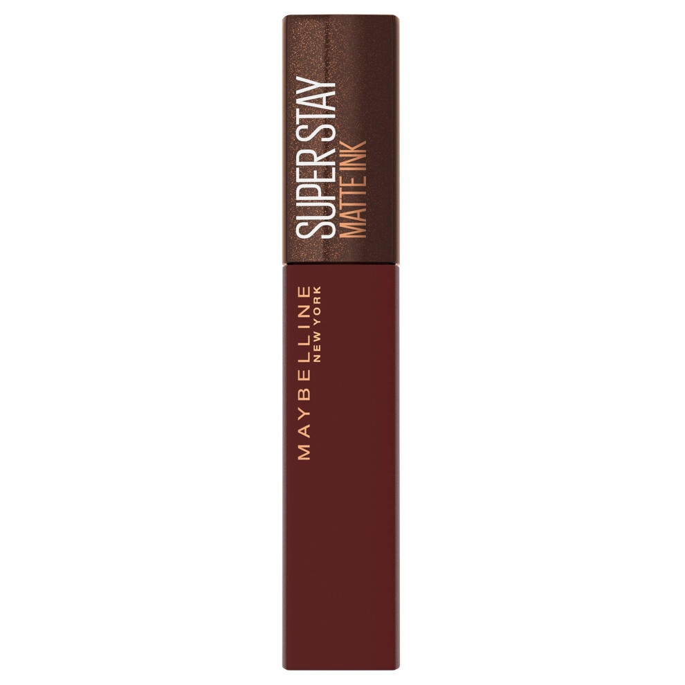 New York Lipstick, Super Stay Matte Ink Coffee, Liquid, Matte and Long-Lasting, No. 275 Mocha Inventor, 5 ml