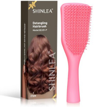 Ultimate Detangler Hairbrush, Anti Tangle Hairbrush for Wet and Dry Hair, Reduces Breakage, Eliminates Knots, Detangles All Hair Types, Detangler