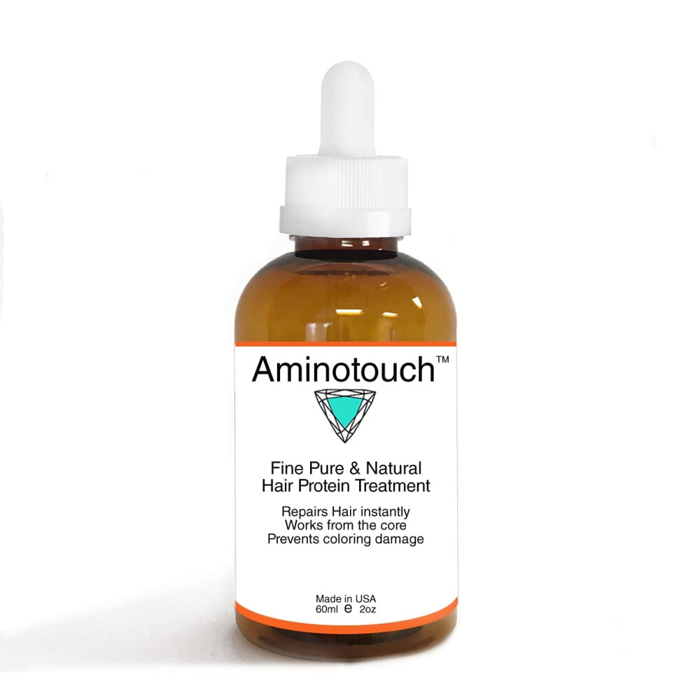 Keratin Research Aminotouch Natural Pure Protein Treatment Grow Long Hair, Repair Damage & Split Ends, Strengthen Weak Hair, Collagen Filler Keratin Repair That Works