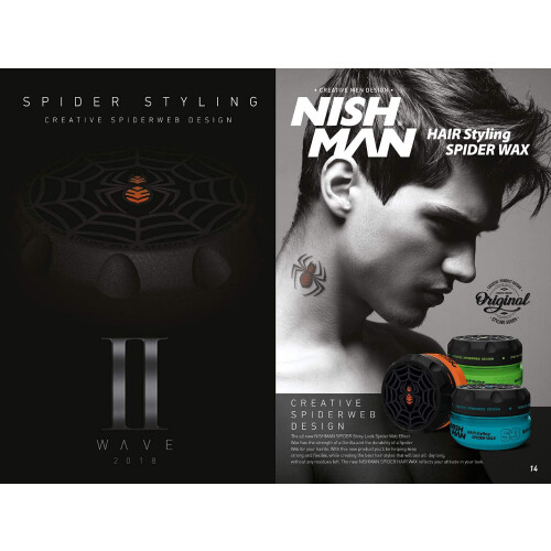 nishman Hårstylingserie (S3 BlueWeb Spider Wax, 150ml) 1