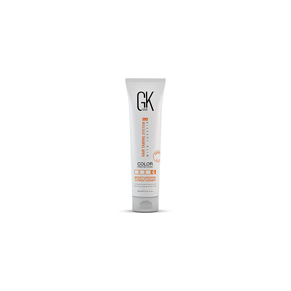 Gk Hair Global Keratin Moisturizing Hair Conditioner (100Ml/3.4 Fl Oz) For Color Treated Dry Damaged Curly Frizzy Hair - Organic Paraben Sulfate Free For Men