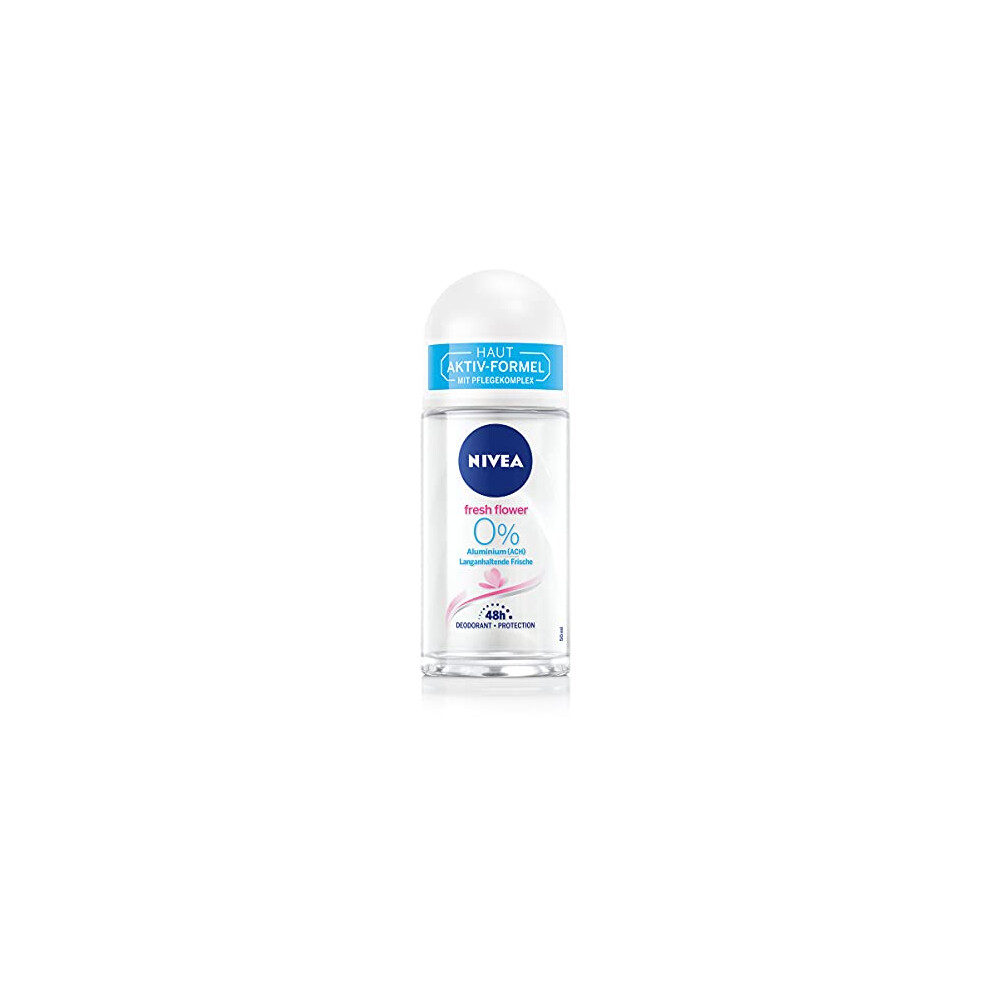 Fresh Flower Roll-On Deodorant (50 ml), Deodorant without Aluminium (ACH) with 48-Hour Protection and Gentle Care, Deodorant with Unique Infinifresh