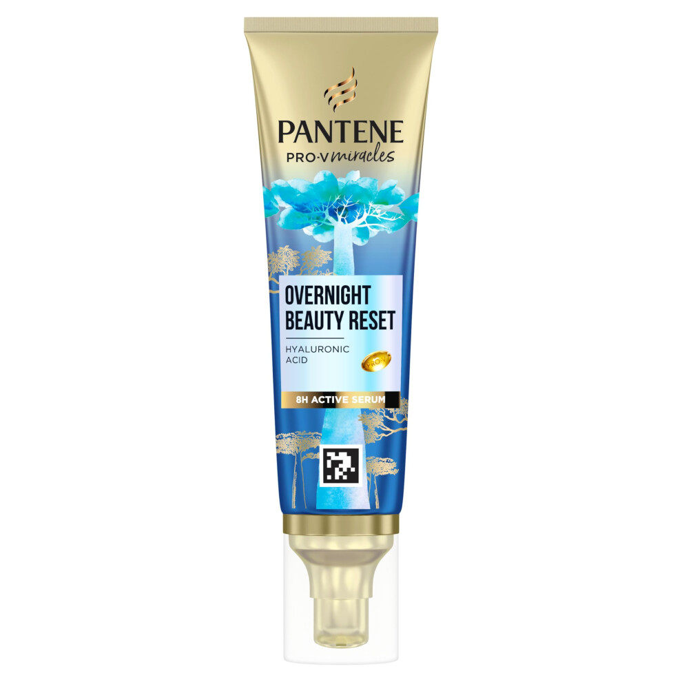 Pantene Hydra Glow Overnight Hair Serum With Biotin 70Ml. Pro-V Miracles Hyaluronic Acid Serum For Hydrated And Softer Hair. Lightweight Non-Greasy Hair