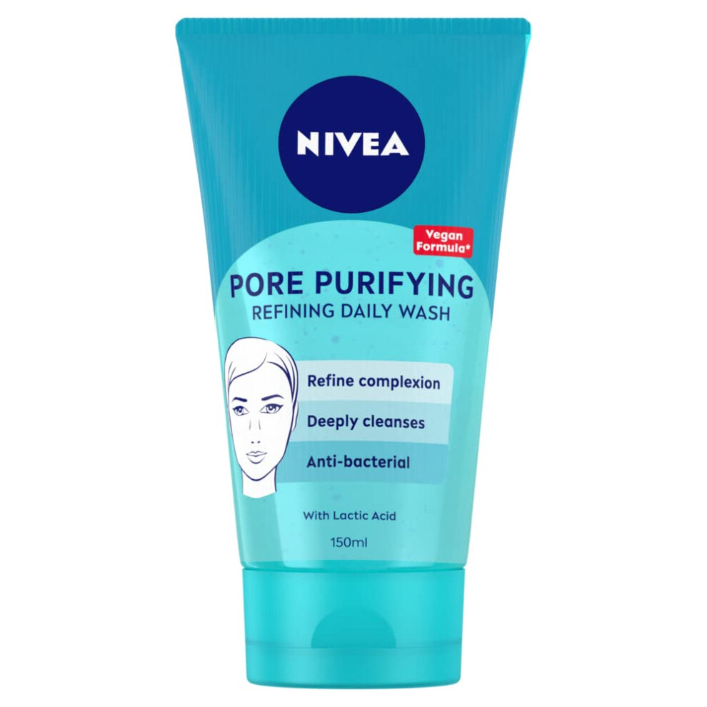 PURIFY PORES Daily Wash Scrub (150 ml), Purifying Face Scrub, Facial Scrub Prevents Blackheads, Exfoliating Scrub with Natural Magnolia Extract and