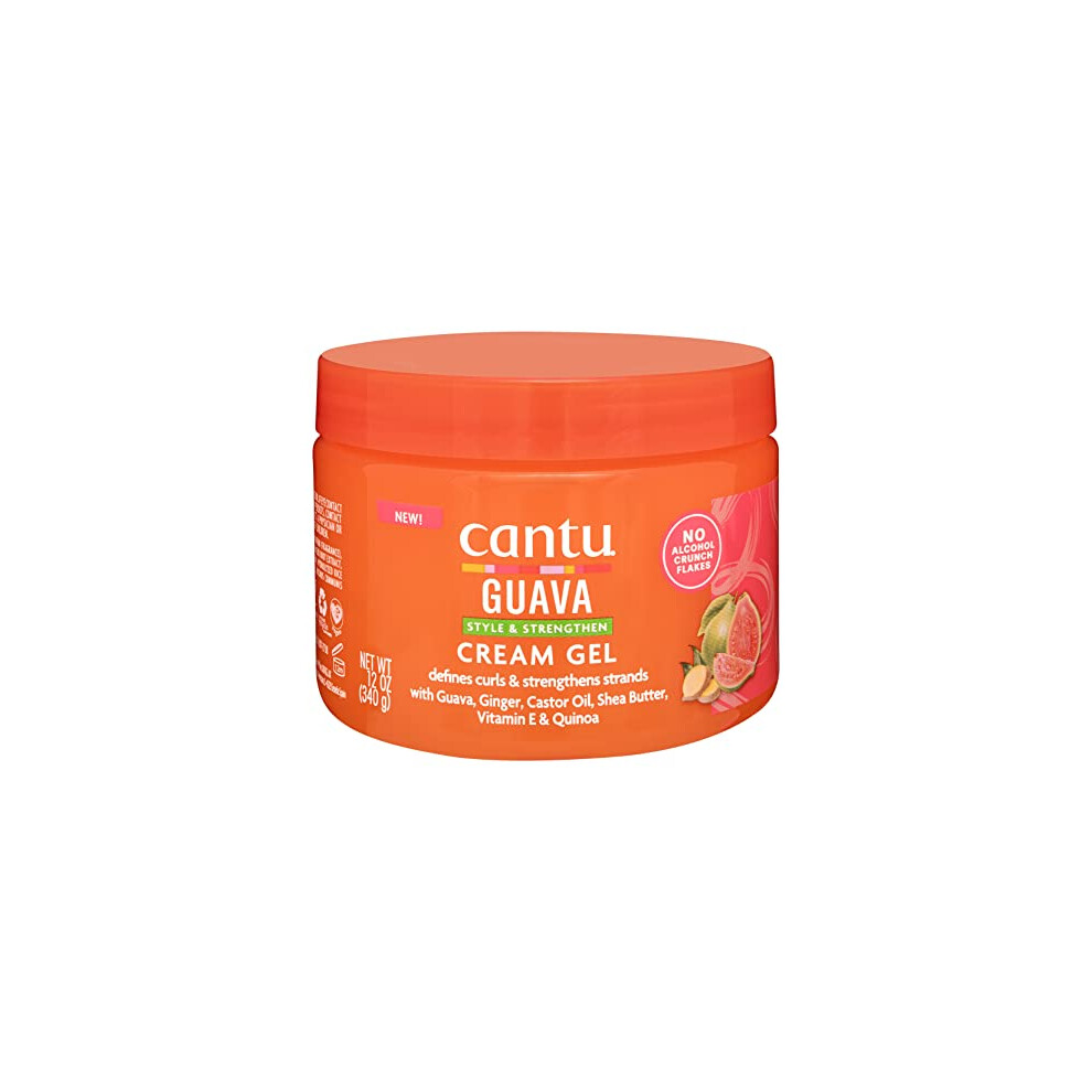 Cantu Guava Curl Strengthening Gel 12Oz (340G) Cream
