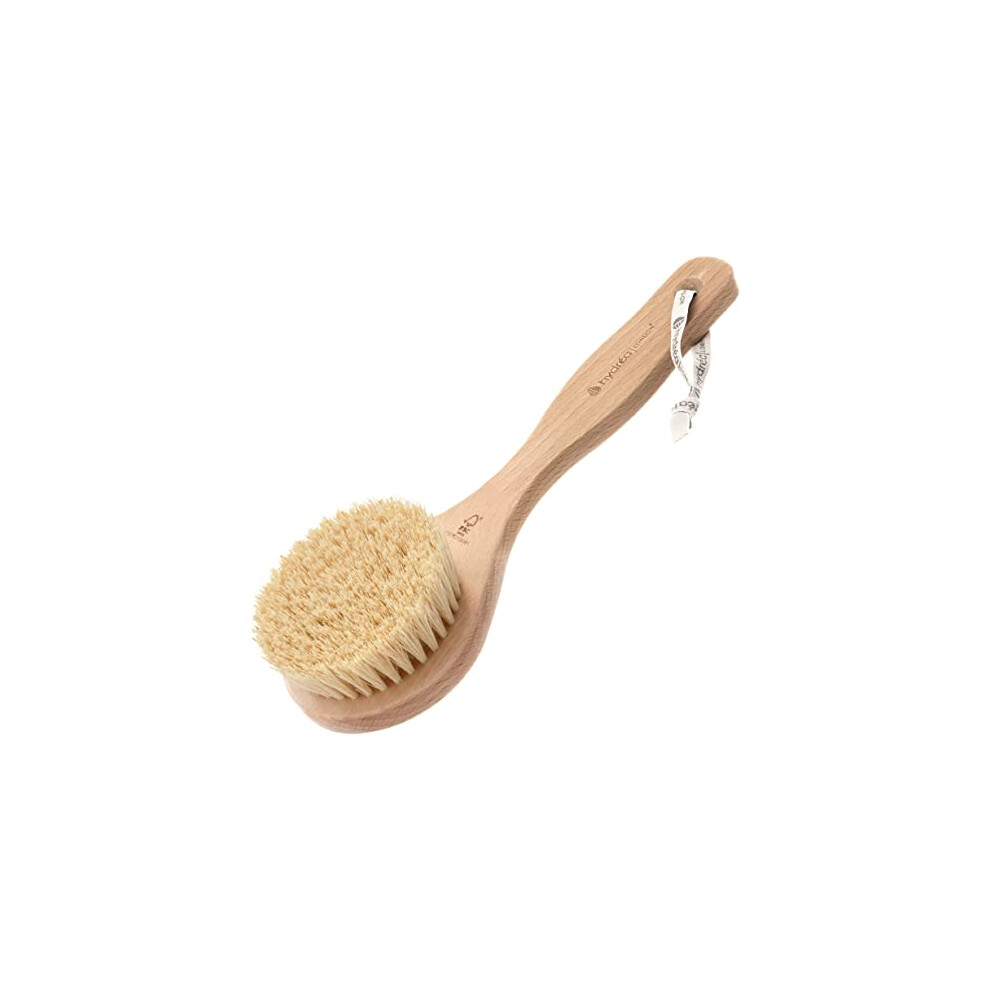 Hydrea London Dry Body Brush Â Premium Exfoliating Dry Skin Brush Cactus Bristle, Vegan Dry Brush Cellulite Remover, Exfoliating Body Scrubber For