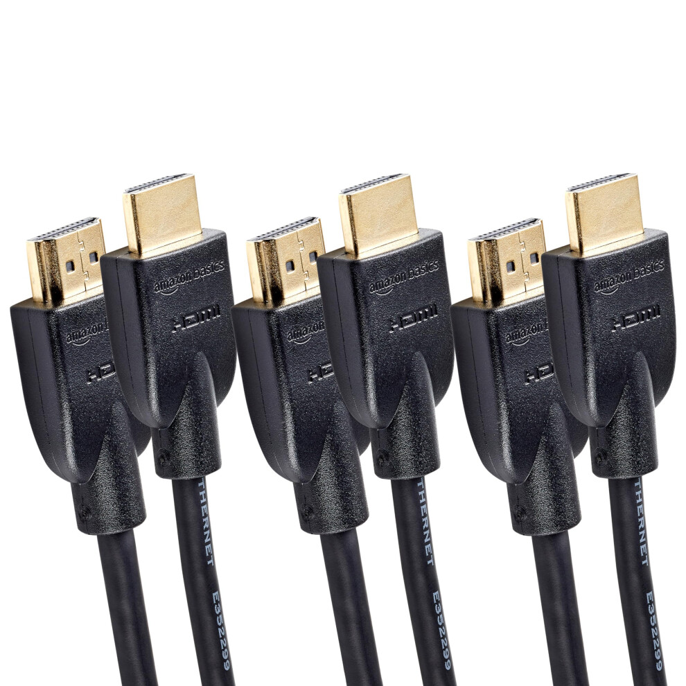 4K HDMI Cable 0.9m, 3 Pack - 18Gbps High Speed With Ethernet, 4K@60Hz, 2160p, Black