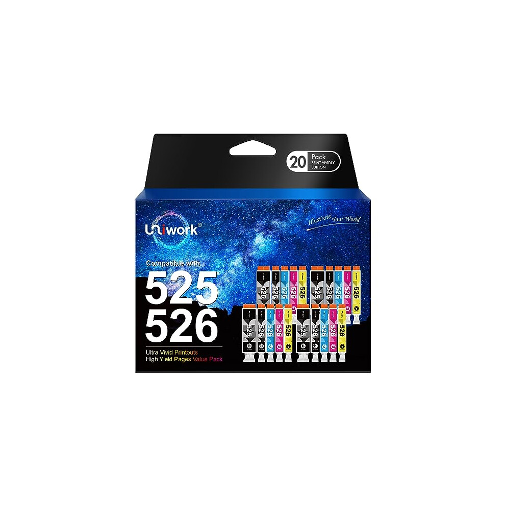 Compatible Ink Cartridge Replacement For Canon Pgi-525 Cli-526 For Pixma Ip4850 Ip4950 Mg5150 Mg5250 Mg5350 Mg6150 Mg6250 Ix6550(Pgbk Black Cyan Blue,Black 6973135127123