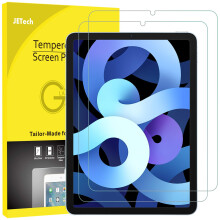 JETech Displayschutzfolie fr iPad Air 5/4 (10,9 Zoll 2022/2020 Modell 5./4. Generation), gehrtete Glasfolie, 2er-Pack