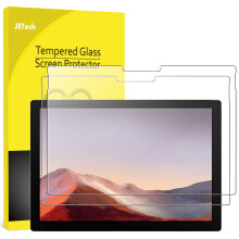 JETech Displayschutzfolie fr Surface Pro 7 Plus/Surface Pro 7 12,3 Zoll, 9H-Hartglasfolie, untersttzt Surface Pen, HD, klar, 2er-Pack