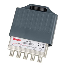 TV Aerial Splitter 4 Way Compact Satellite Splitter F Type Splitter 5-2400MHz in a Weatherproof Installation Box, F Plugs Ideal for Splitting Aerial,