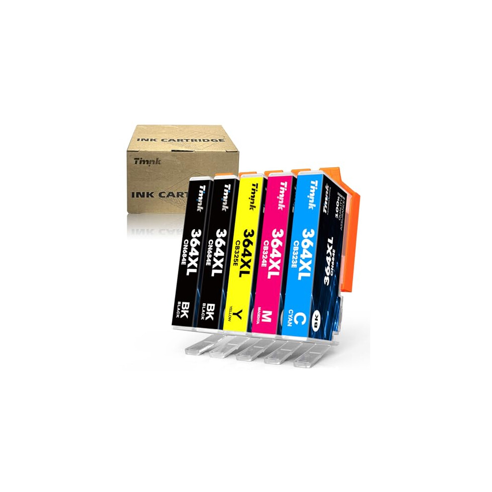 364Xl Compatible For Hp 364 364XL Ink Cartridges For Hp Deskjet 3070A Officejet 4620 4622 Photosmart 5510 5520 5524 6510 6520 6515 7510 7520 (2 Black 744581850837