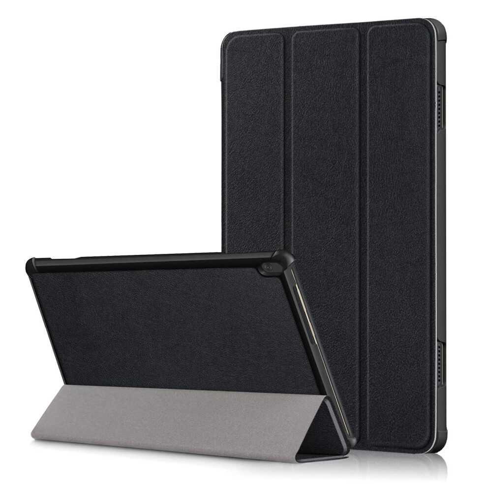 Case For Lenovo Tab M10 Tb-X605f/ Tb-X605l/ Tb-X505f/ Tb-X505l,Pu Leather Tri-Fold Stand Cover Case For Lenovo Tab M10 10.1-Inch Tablet, Black 8711148281382
