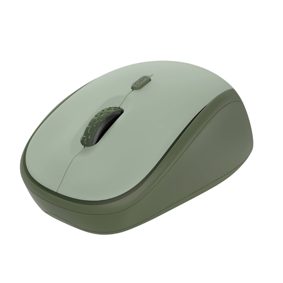 Yvi+ Silent Wireless Mouse, Sustainable Design, 800-1600 Dpi, For Left And Right Hand Users, Storable Usb Micro Receiver, Quiet Compact Computer Mouse 8713439245523
