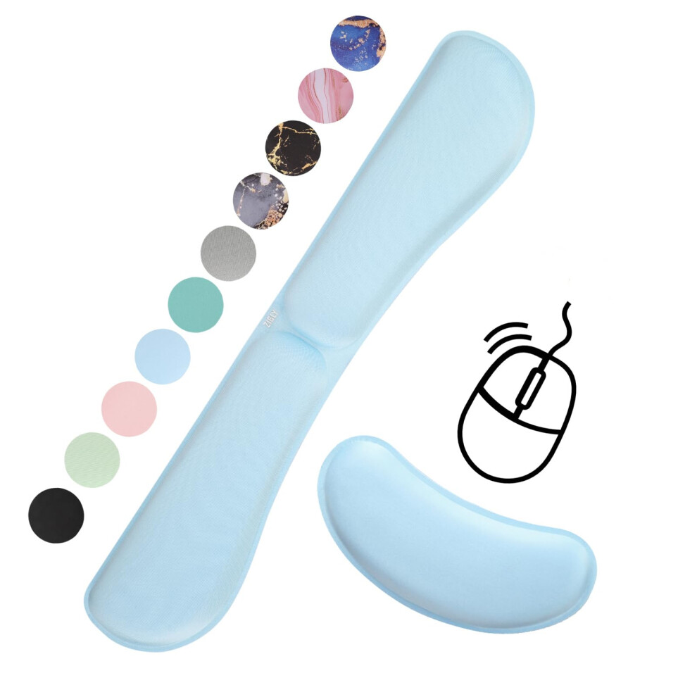 Wrist Rest Keyboard And Mouse Set - Non-Slip Ergonomic Wrist Cushion Support Pad - Easy Typing, Pain Relief Â Premium Silky Gel Memory Foam For Work 5070000218571