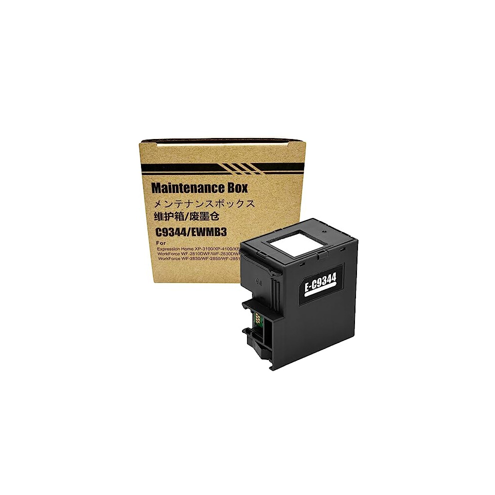 Ink Maintenance Box Replacement For C9344 Or C12c934461,Work With Xp-2100 Xp-4100 Xp-3100 Xp-2105 Xp-3105 Xp-4105 Wf-2830 Wf-2850 Wf-2810 Wf-2835 728047030360