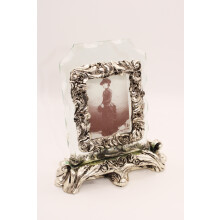 Italian Silver & Glass Photo Frame
